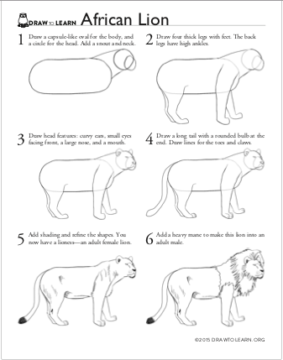 How to Draw a Horse Worksheet - Dawn Pedersen, Artist