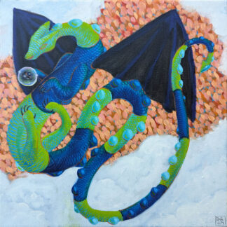 Dragon in Blue & Green 2